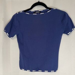 Vintage Blue Sweater Top